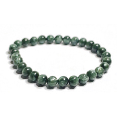 Serafinite bracelet elastic natural stone, ball 7 mm / 16 - 17 cm, angel stone