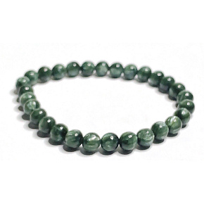 Serafinite bracelet elastic natural stone, ball 7 mm / 16 - 17 cm, angel stone Serafinite bracelet elastic natural stone, ball 7 mm / 16 - 17 cm, angel stone