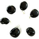 Tourmaline / Skoryl AA Troml pendant natural stone M, approx. 2,5 cm, guardian of good mood