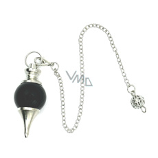Obsidian pendulum natural stone for dowsing, divination round bead 2 cm x 4 cm, stone of salvation Obsidian pendulum natural stone for dowsing, divination round bead 2 cm x 4 cm, stone of salvation