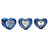 Charm Sterling silver 925 Revolving blue heart bead bracelet love