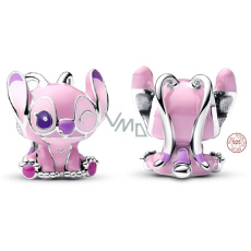 Charm Sterlingové stříbro 925 Disney Lilo a Stitch anděl s motivem Stitch, korálek na náramek film Charm Sterlingové stříbro 925 Disney Lilo a Stitch anděl s motivem Stitch, korálek na náramek film