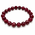 Ruby faceted bracelet Royal Fire, natural stone, 10–10.8 mm beads / 16–17 cm | Bracelet of passion, courage, and abundance