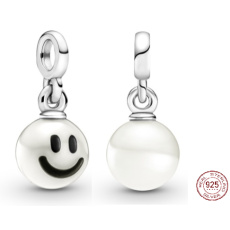 Charm Sterling silver 925 My Happy Smiley - Mini Medallion, bracelet pendant symbol