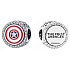 Charm Sterling silver 925 Marvel The Avengers, Captain America shield charm, bead on bracelet movie