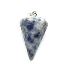 Sodalite pendulum natural stone 2,2 cm, communication stone Sodalite pendulum natural stone 2,2 cm, communication stone