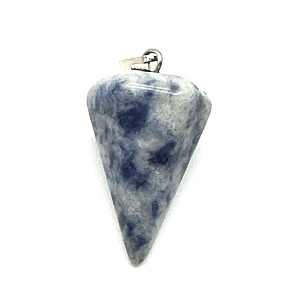 Sodalite pendulum natural stone 2,2 cm, communication stone