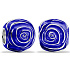 Charm Sterling Silver 925 Blue Rose in Bloom, Bead for Nature Bracelet