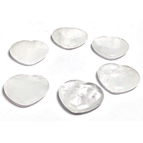 Crystal Hmatka, healing gemstone in the shape of a heart natural stone 3 cm 1 piece, stone stones