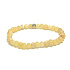 Amber Baltic gold elastic bracelet natural, ball irregular 5 mm / 16 - 17 cm, solid sunlight