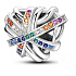 Sterling silver 925 Wrapped heart bead on bracelet love