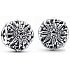 Charm Sterling silver 925 Celestial snowflake, bead for bracelet Christmas