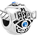 Charm Sterling silver 925 Hand of Fatima, bead on bracelet symbol