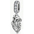 Charm Sterling silver 925 Heart, love bracelet pendant