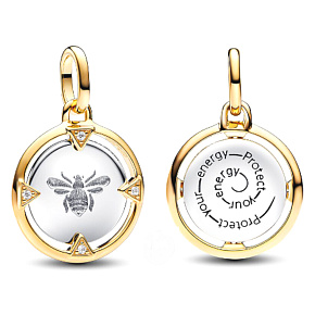 Charm Sterling Silver 925 Mini Locket Bee Protect Your Energy, Animal Bracelet Pendant Charm Sterling Silver 925 Mini Locket Bee Protect Your Energy, Animal Bracelet Pendant