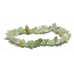 Serpentine bracelet elastic chopped natural stone 19 cm, healers stone