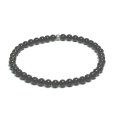 Tourmaline / Skoryl bracelet elastic natural stone, ball 4 mm / 16 - 17 cm, guardian of good mood