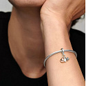 Charm Sterling Silver 925 Starfish, Shell, Freshwater Pearl, 3-in-1 Bracelet Pendant, Sea