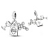 Sterling silver 925 Religious charm Holy Trinity - God will meet all your needs, 3in1 pendant bracelet