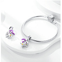 Sterling Silver 925 Luminous - Sign of the Zodiac Capricorn, Bracelet Pendant