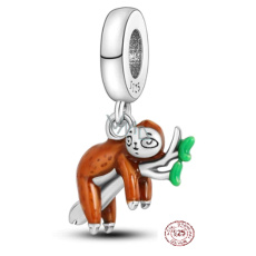 Charm Sterling silver 925 Sloth, animal bracelet pendant Charm Sterling silver 925 Sloth, animal bracelet pendant