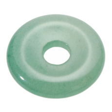 Aventurine green Donut natural stone 30 mm, lucky stone