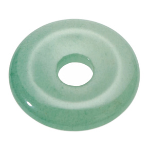 Aventurine green Donut natural stone 30 mm, lucky stone