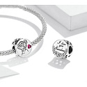 Sterling silver 925 Grandma Love, bracelet bead, family