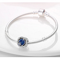 Sterling silver 925 Journey of the galaxies universe, bead on bracelet symbol