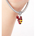 Charm Sterling silver 925 Lobster, animal bracelet pendant
