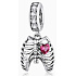 Charm Sterling silver 925 Heart symbol of love, courage, bravery, bravery, self-sacrifice, pendant bracelet love