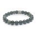 Serpentine Russian (green) bracelet elastic natural stone, bead 8 mm / 16-17 cm, healing stone
