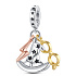 Charm Sterling silver 925 Harry Potter hat, glasses, scar, 3in1 bracelet pendant