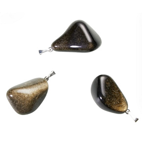 Obsidián zlatý Troml přívěsek, přírodní kámen, M cca 3 cm, 1 kus, kámen záchrany Obsidián zlatý Troml přívěsek, přírodní kámen, M cca 3 cm, 1 kus, kámen záchrany