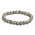 Jasper Dalmatian matte bracelet elastic natural stone, ball 8 mm / 16-17 cm, stone of positive energy