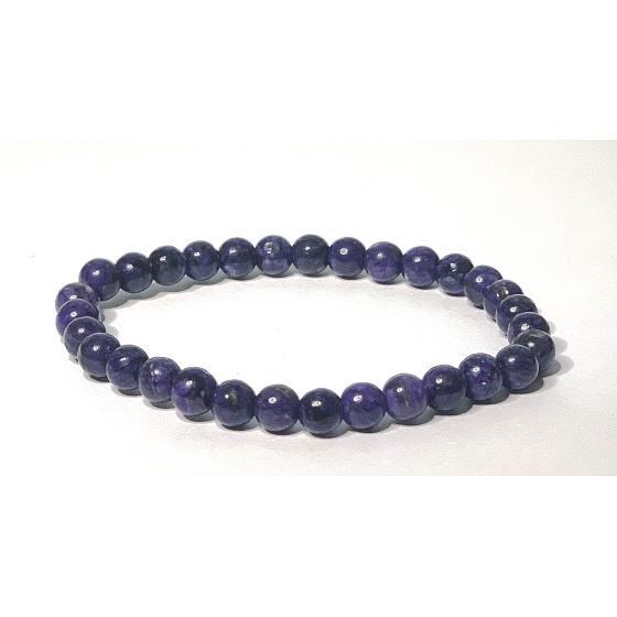 Charoit / Charoit bracelet elastic natural stone, ball 6 mm / 16 -17 cm, magic and spells, miracle from Yakutia