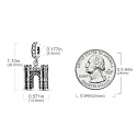 Sterling silver 925 Arc de Triomphe, travel bracelet pendant