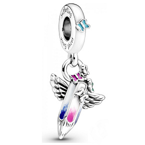 Sterling silver 925 Crayon - dreams of the future, bracelet pendant symbol