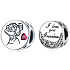 Sterling silver 925 Grandma Love, bracelet bead, family