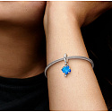 Sterling silver 925 Tree of Life blue glass Murano, nature bracelet pendant