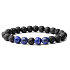 Lava and Lapis Lazuli – bracelet made of natural stones 18.5 cm | Wisdom, calm, courage and inner strength