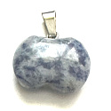 Sodalite Apple of Knowledge pendant natural stone 1,5 cm, communication stone