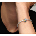 Charm Sterling silver 925 Magical Summer Trips - Fly away with me, travel bracelet bead