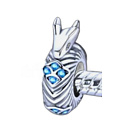 Charm Ledový drak, korálek na náramek zvíře