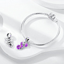 Sterling Silver 925 Luminous - Zodiac Sign Scorpio, Bracelet Pendant