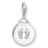 Charm Sterling Silver 925 Baby - Disc baby track, lobster clasp birthstone bracelet charm