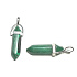 Malachite pendulum hexagon pendant natural stone 41 x 13 mm, wishing stone