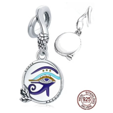 Sterling silver 925 Egypt - Eye of Horn, pendant for bracelet symbol