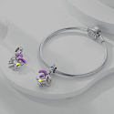 Sterling Silver 925 Luminous - Sign of the Zodiac Capricorn, Bracelet Pendant