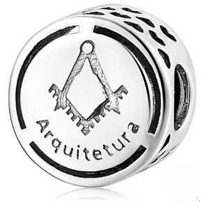 Charm Sterling silver 925 Architecture, bead on bracelet job